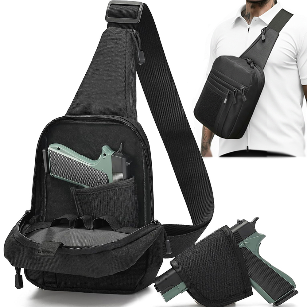 Tactical Pistol Gun Bag Concea - đánh giá và giá Edc Concealed Carry Sling Bag