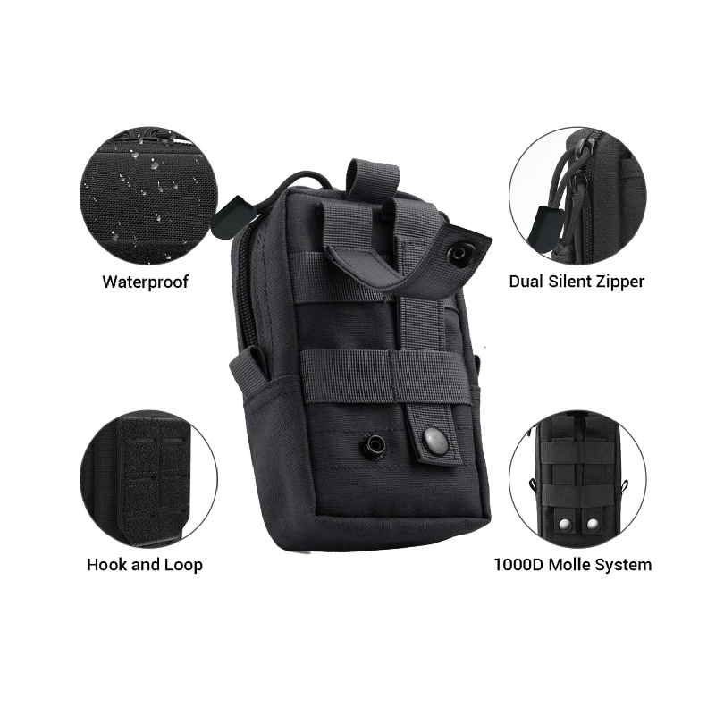 Túi đeo hông chiến thuật Molle - đánh giá và giá Edc Carry Fanny Pack