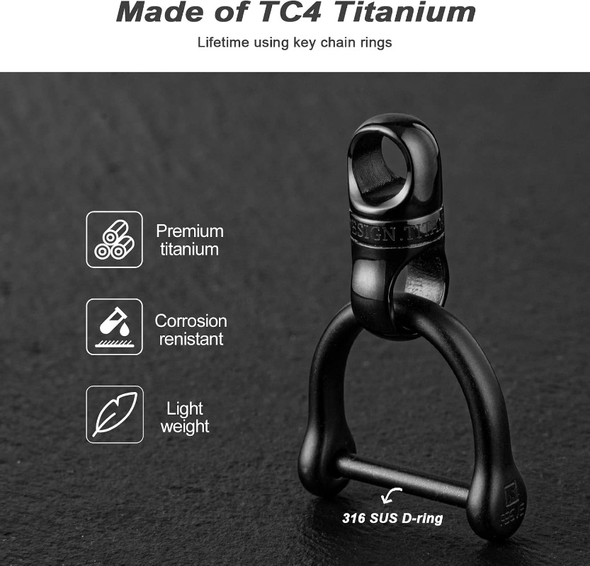 Titanium Key Ring With Round C - đánh giá và giá Edc Carry Clip