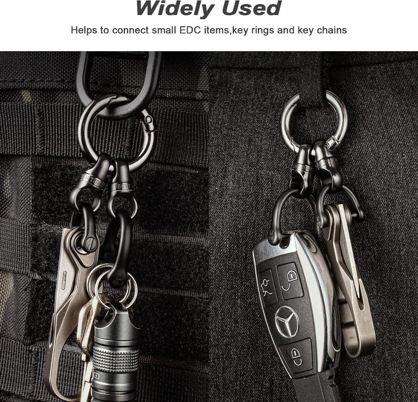 Titanium Key Ring With Round C - đánh giá và giá Edc Carry Clip